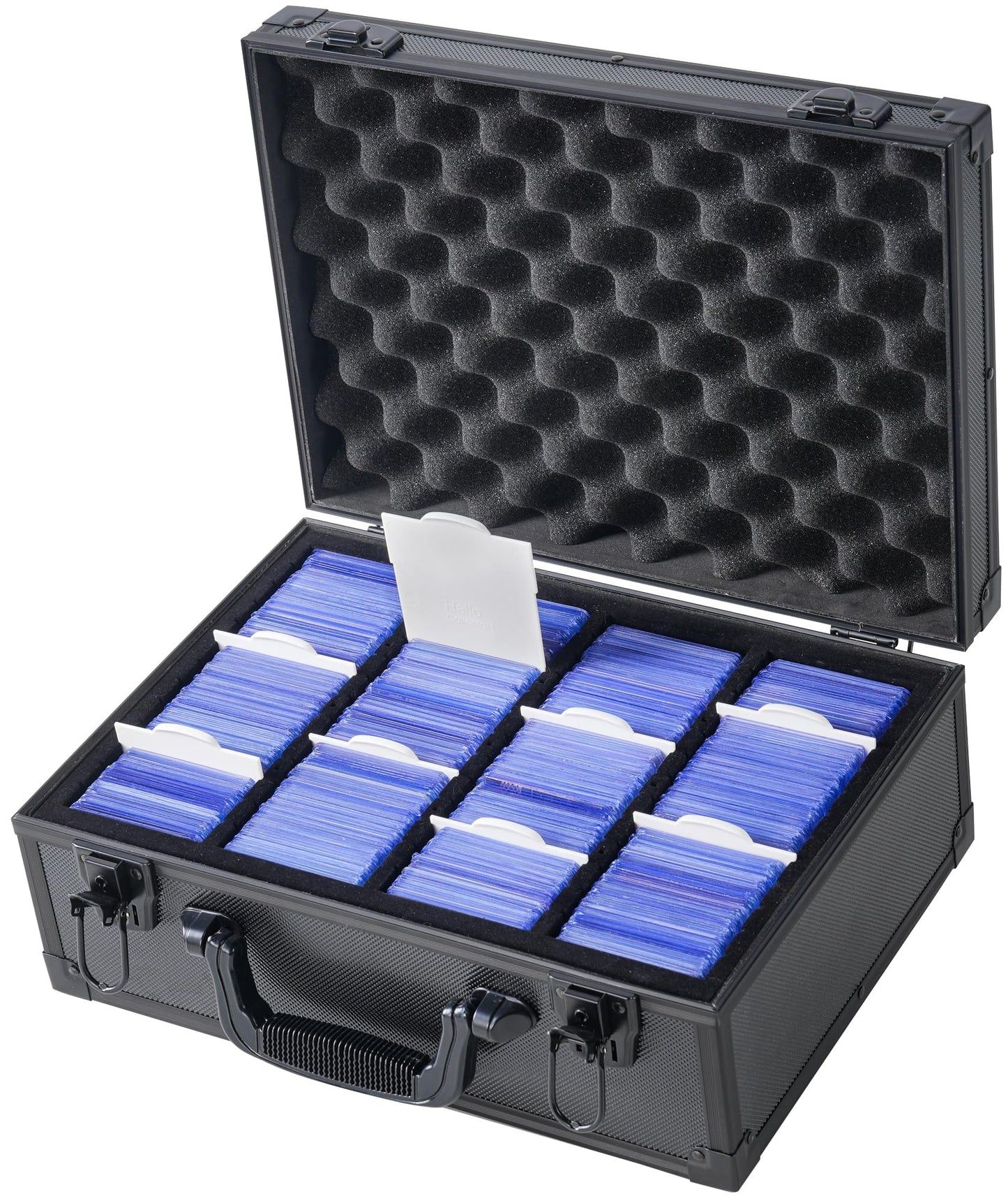 D DACCKIT Toploaders Storage Box - Hard Case for 3" x 4" 35pt Card Holders, Holds 600+ Top Loaders, Durable Plastic