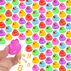 90-Pack Mini Rubber Ducks Set, Mini Colorful Rubber Duckies Bath Toy For Child,Float & Squeak Tiny Ducks Pool Toy Set For Kids Party Favors,Birthday Party Supplies,Prize Rewards