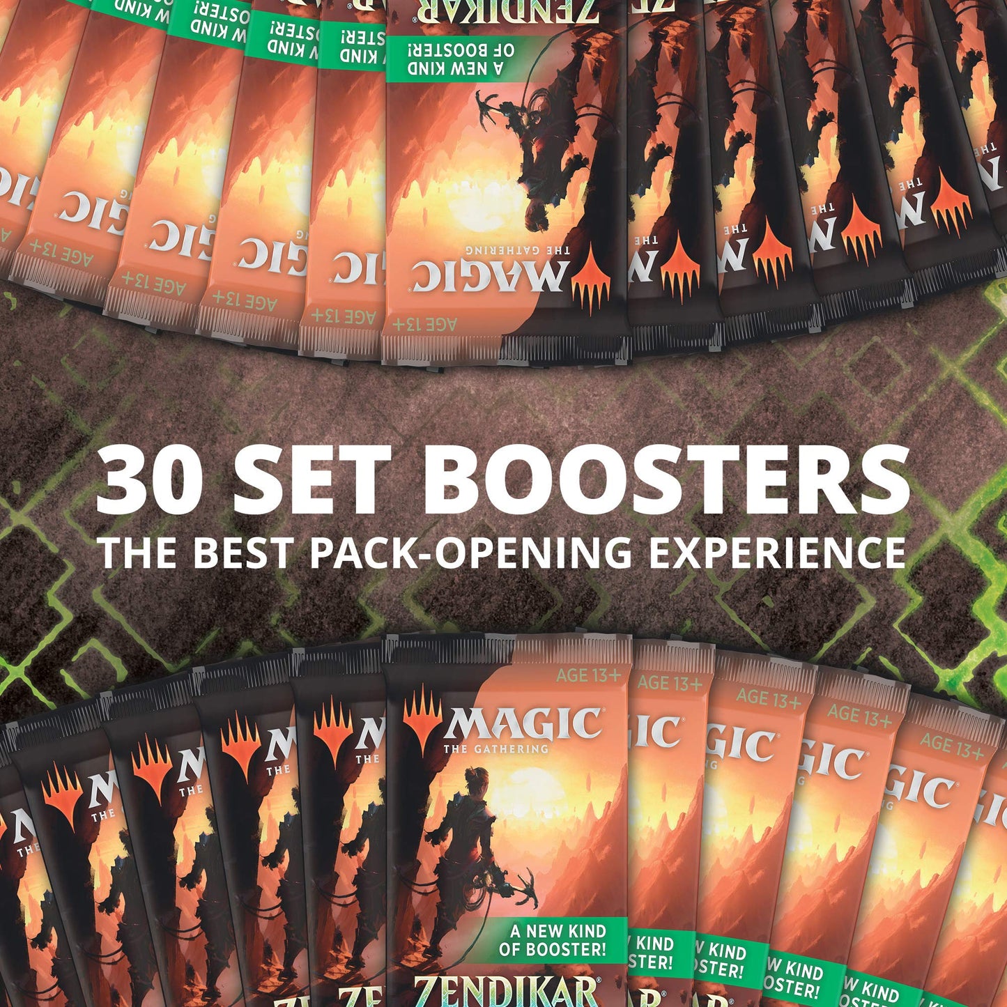 Magic: The Gathering Zendikar Rising Set Booster Box | 30 Packs (360 Cards) + 1 Box Topper | Foil In Every Pack