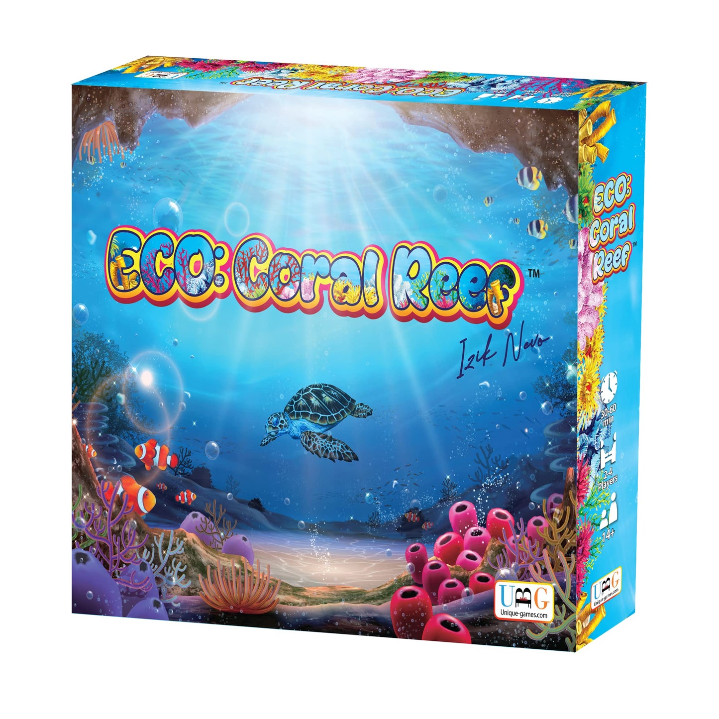 Eco Coral Reef | Strategic Tile-Laying Board Game | Colorful Tile Placement Tabletop Game | 2-4 Players | Playtime 30-60 Min | B