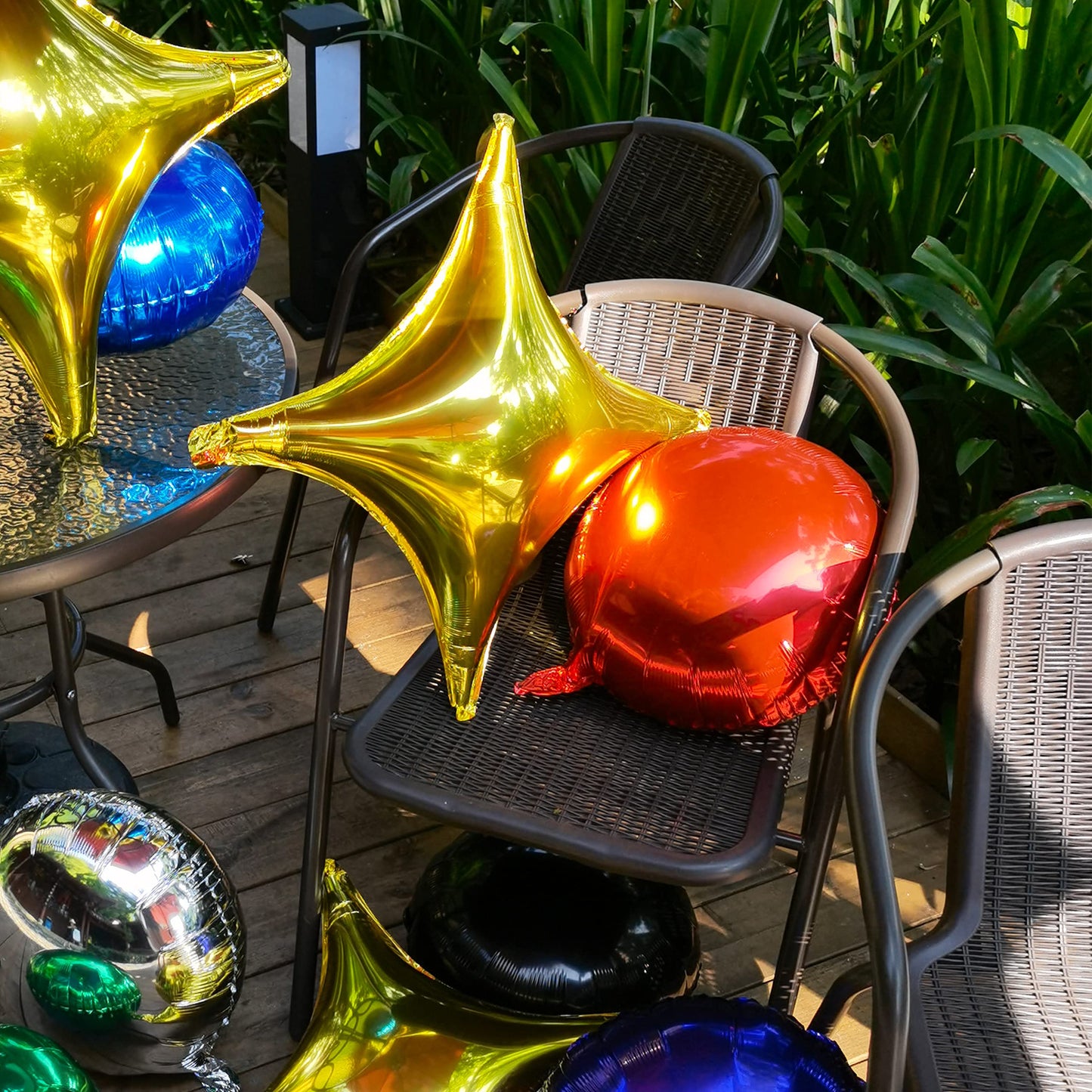 Red Foil Balloons, Round Shape 10Pcs Big Mylar Balloons Helium Balloons For Birthday Baby Shower Wedding Party Decoration 18 Inc