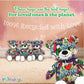 PLUSHOLOGY I Love Boston Graffiti Teddy Bear Eco Friendly Stuffed Animal; Cuddly Soft Velboa Plush Animal for Kids 3 Years Old to mature-themeds; Child-Safe Embroidered Face Details (10 Tall When Seated)