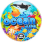 Ocean Life Sea & Animal Toy Action Figure Set - 30Pc Bucket Of Large Marine Animals Includes Turtles, Crabs, Starfishes, Fish, Sharks, Seahorses, Dolphins & More - Great Bathtub, Beach, Sandbox Toys