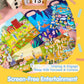 JOYIN 3Pcs Puffy Sticker Books, Reusable Sticker Activity Books for Kids, Travel Toys for Airplane, Cute Restickable Stickers, C