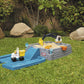 Little Tikes Dirt Diggers Excavator Sandbox, 28.5"L x 51"W x 25"H, Plastic, Multicolor, Model 657085M, Includes Lid & Play Sand Accessories