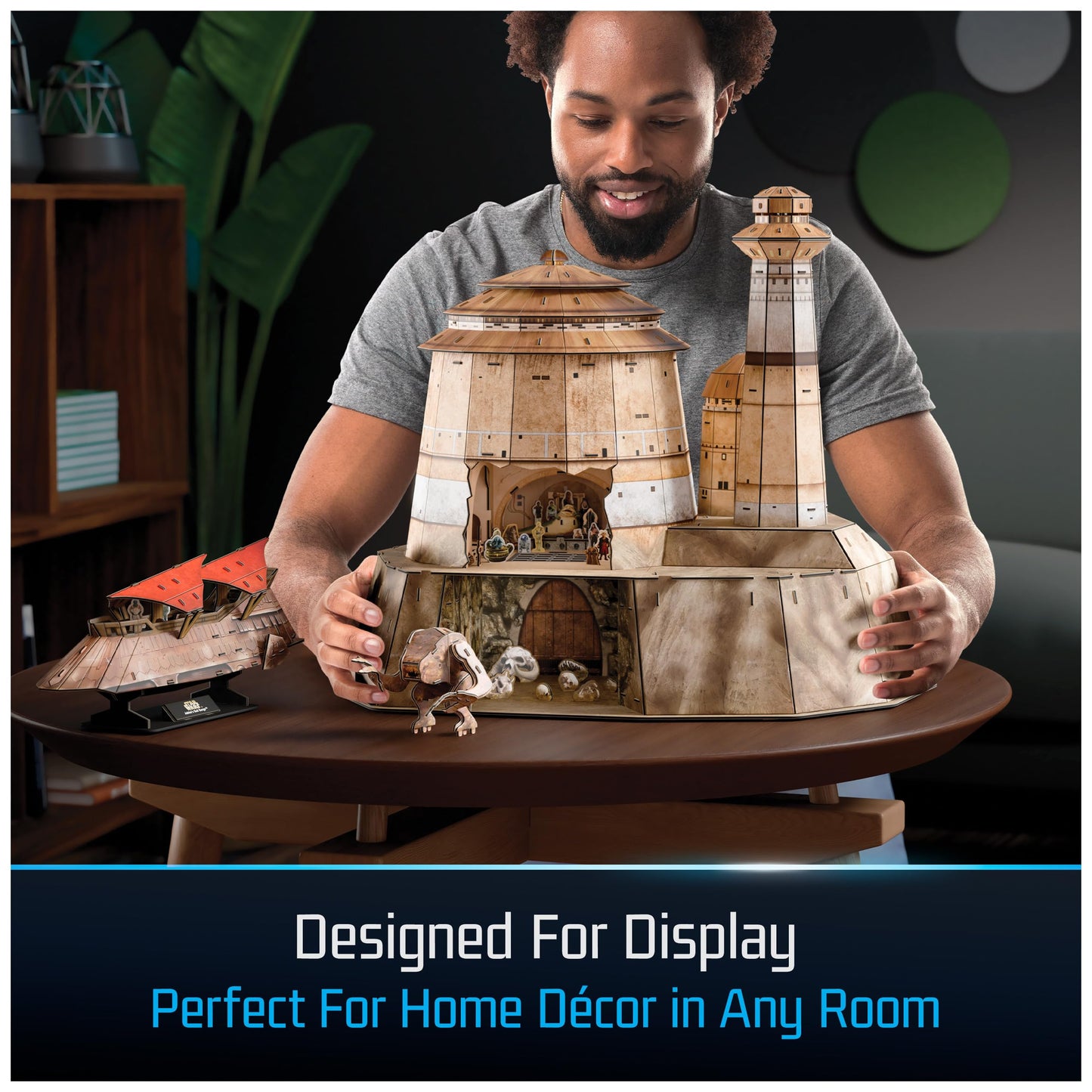 4D Build  Star Wars Jabbas Palace 3D Model Kit  Star Wars Collectibles & Desk D?cor  mature-themed Puzzles  Building Toys  3D Puzzles for mature-themeds & Teens  340 Pieces  for Ages 12 & Up