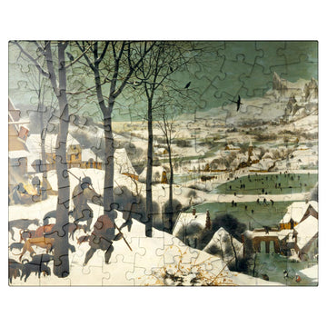 Mypuzzle Hunters In The Snow 1565 By Pieter Bruegel The Elder - Premium 100 Piece Jigsaw Puzzle For Adults