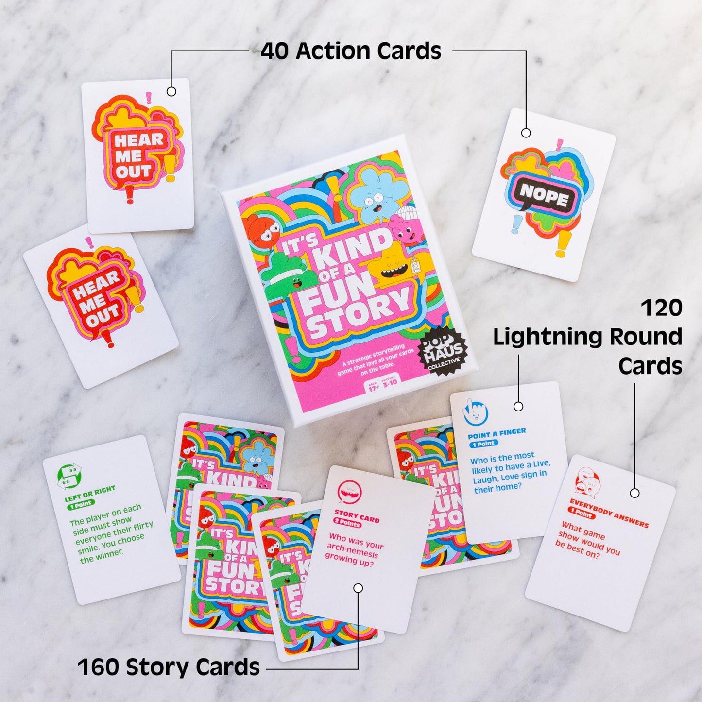 PopHaus Collective It's Kind of a Fun Story - mature-themed Party Card Game [Perfect for Game Nights  Pre-Games  Happy Hours  Family Gatherings  Bachelorette Parties  Storytelling]