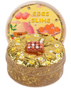 Okaybee Egg Gold Foil Slime, Good Stretchy & Non-Sticky Clear Slime, Slime Party Favors For Kids, Slime Sensory Toys For Birthda