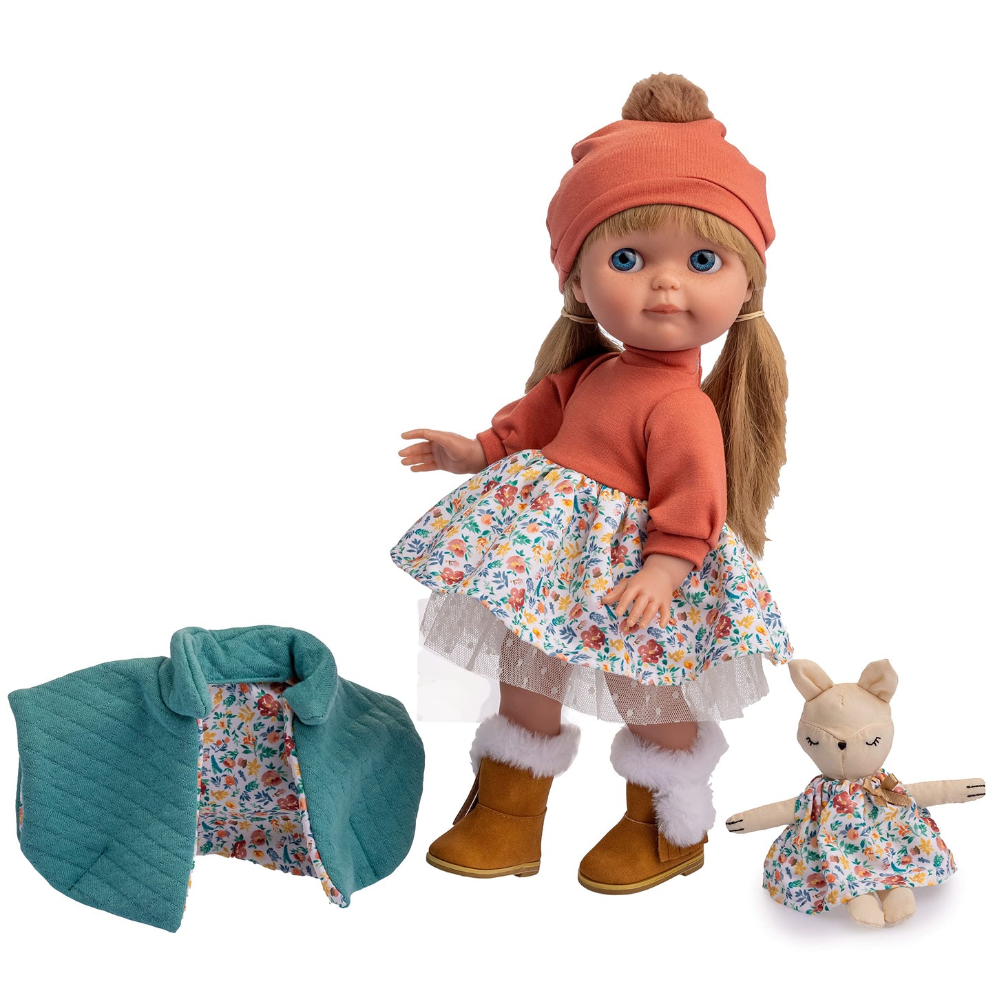 Jc Toys Chloe By Berenguer | 15' Nature Collection Fashion Doll | Long Blonde Hair | Multi Piece Removable Fasion Outfit | All Vinyl Posable Doll | Made In Spain