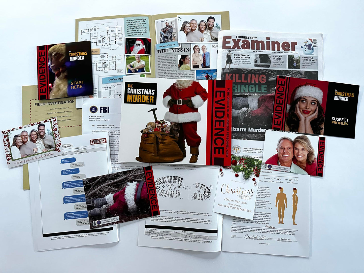 The Christmas Murder: A Murder Mystery Game | Investigate An Unsolved Case