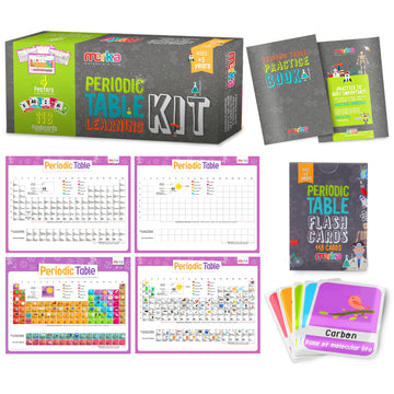 Merka Periodic Table For Kids Table Periodic Table Gifts Learning And Educational Toys Chemistry And Science Education Set With 4 Posters 118 Flashcards And Practice Book With Exercises And Puzzles