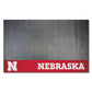 FANMATS - 12128 NCAA University of Nebraska Cornhuskers Vinyl Grill Mat Black 26x42