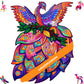 Unidragon Wooden Jigsaw Puzzles - Fairy Bird, 297 Pcs, King Size 11.6'X15.1', Beautiful Gift Package, Unique Shape Best Gift For Adults And Kids