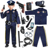 Joycover Police Officer Costume For Kids - Deluxe Police Costume With Accessories, Costumes For Boys Girls, Cop Costume Role Pla
