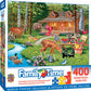 Masterpieces 400 Piece Jigsaw Puzzle For Adults, Family, Or Youth - Creekside Gathering - 18''X24''