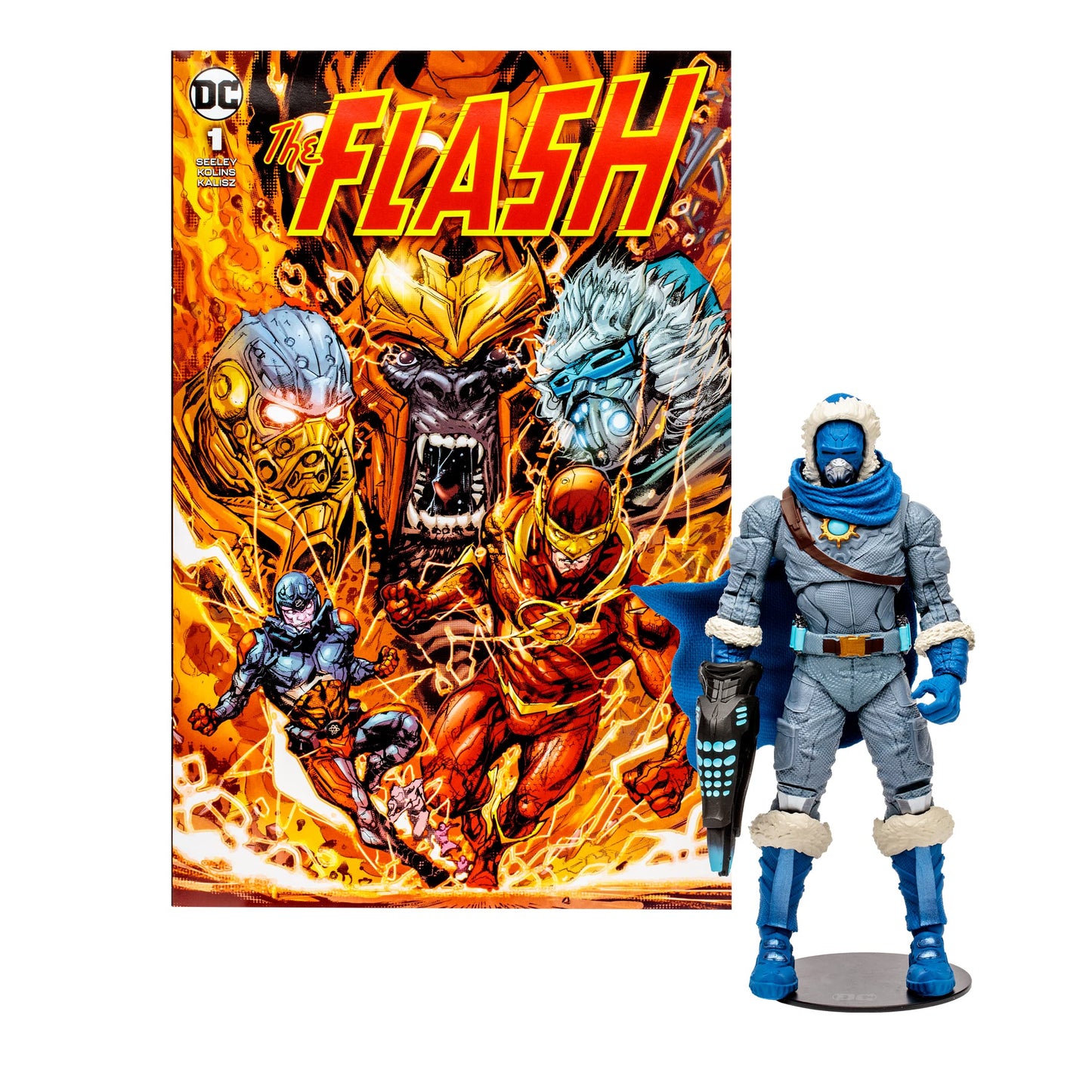 Mcfarlane Toys - Dc Direct 7In Figure With Comic - The Flash Wv2 - Captain Cold