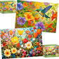 2 Pack Puzzles for mature-themeds 1000 Pieces - 1000 Piece Hard Puzzles for mature-themeds - Thick and Durable Hummingbirds and Flowers Jigsaw Puzzles for Family Fun Birthday Party Favors