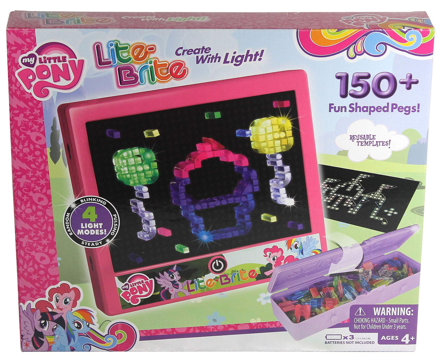 Lite Brite My Little Pony Magic Screen Toy, Great And Activity Toy 4+