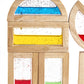 Guidecraft Rainbow Blocks - Shimmering Water: Creative Colorful Learning And Educational, Construction Building Toys Set For Kid