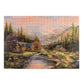 Buffalo Games - Thomas Kinkade - Sierra Paradise Wood Puzzle - Standard Cut Jigsaw Pieces - 500 Piece Jigsaw Puzzle