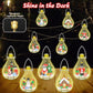 Wowok Christmas Ornaments Building Blocks - Multicolored Acrylic Decorations for Lego Trees, Reindeer, Snowman, Santa - 5 Pack Xmas Gifts