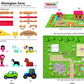 Toys of Wood Oxford Wooden Logs Farm Playset - 207 Pieces, Multicolor, TW-SH Farm, Ideal for 3-6 Year Olds
