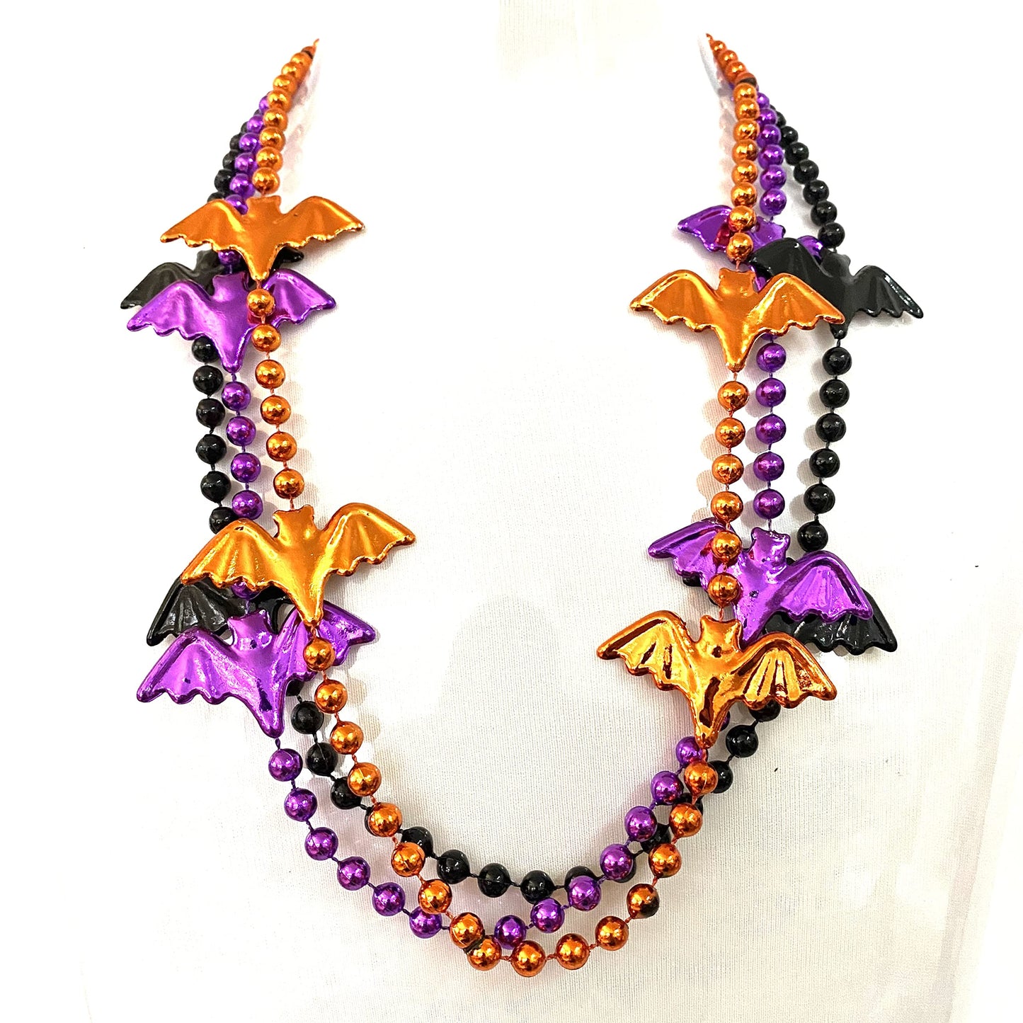 YSPPF 12 Pcs Halloween Party Bat Bead Necklace Pirates Day Necklace Gift Ornament