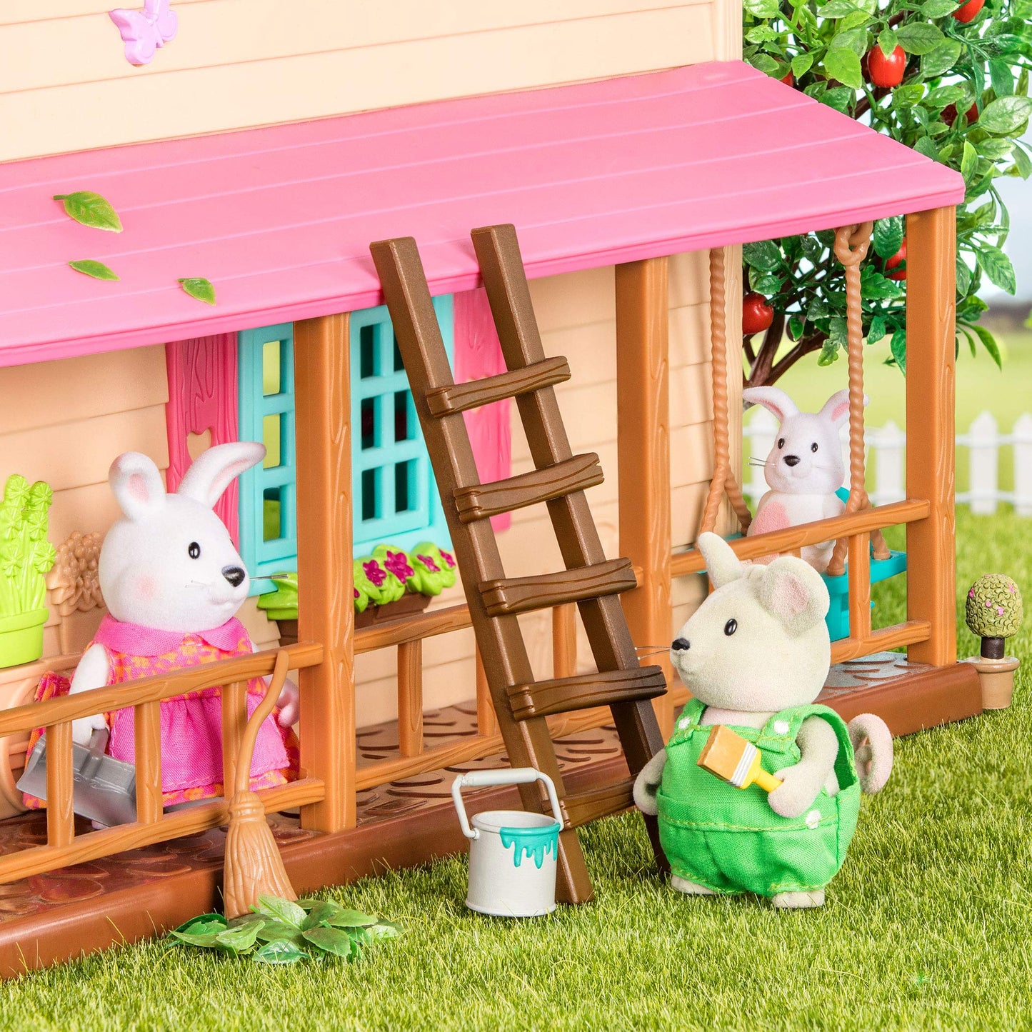 Li'l Woodzeez Handydandy Mice Family Set - 4 Collectible Dolls with Storybook - Multicolor - Perfect Gift for Kids Age 3+
