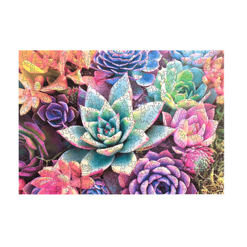 Buffalo Games - Succulent Wood Puzzle - Whimsy Cut Jigsaw Pieces - 250 Piece Jigsaw Puzzle - Ages 14 And Up