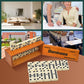 Dominoes Set for mature-themeds  Dominoes Set Double Six  Double 6 Jumbo Domino Tiles with Spinner in limited availability Wooden Box 28 pcs Large Size Domino Set 28 Tiles with Brown Wooden Case