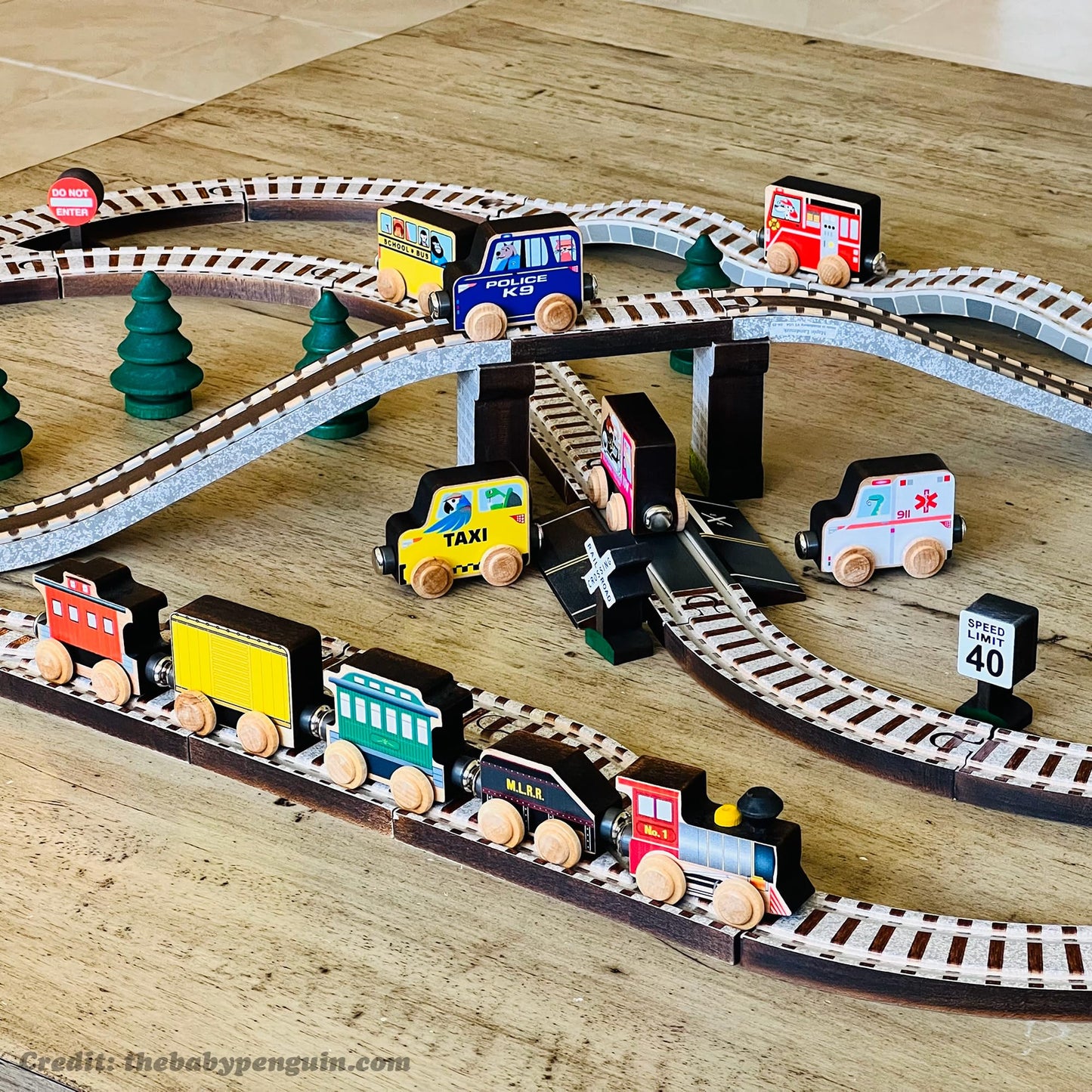 NameTrain Town Set - Made in USA