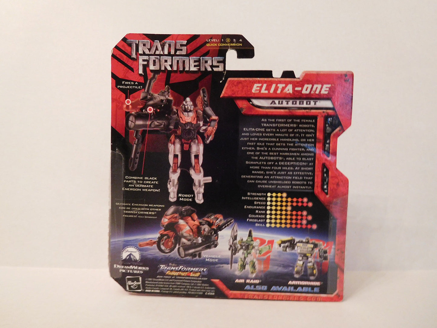 Transformers Movie 2007 limited availability Carded Elita-One