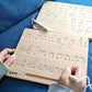 CosmoKool Montessori Cursive Alphabet Tracing Board | Alphabet Letters | ABC Tracing | Double Sided with Wooden Pen | Cursive