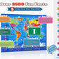 Qiaojoy Bilingual Interactive World Map For Kids Learning And Educational Toys, Talking Electronic Kids World Map I-Poster Geogr