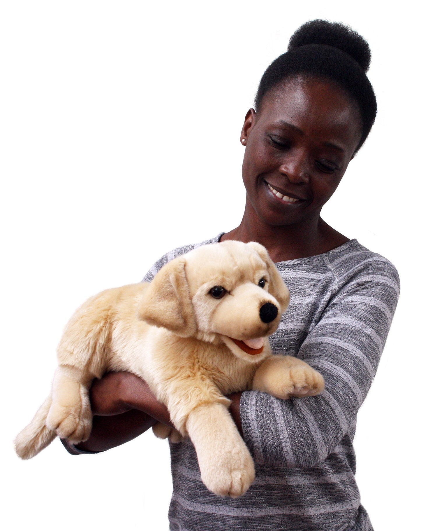 The Puppet Company Playful Puppies Labrador - Yellow Hand Puppet, 20 Inches