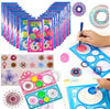 10Pcs Spinograph Art Design Ruler Scale Set For Kids - Return Gifts Birthday Party For Kids - Return Gift For Kids Age 6-10 10-1
