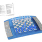 Lexibook Chesslight®, Electronic Chess Game With Touch-Sensitive Keyboard And Light And Sound Effects, 32 Pieces, 64 Levels Of Difficulty, Battery Or Plug, Blue/Grey, Lcg3000