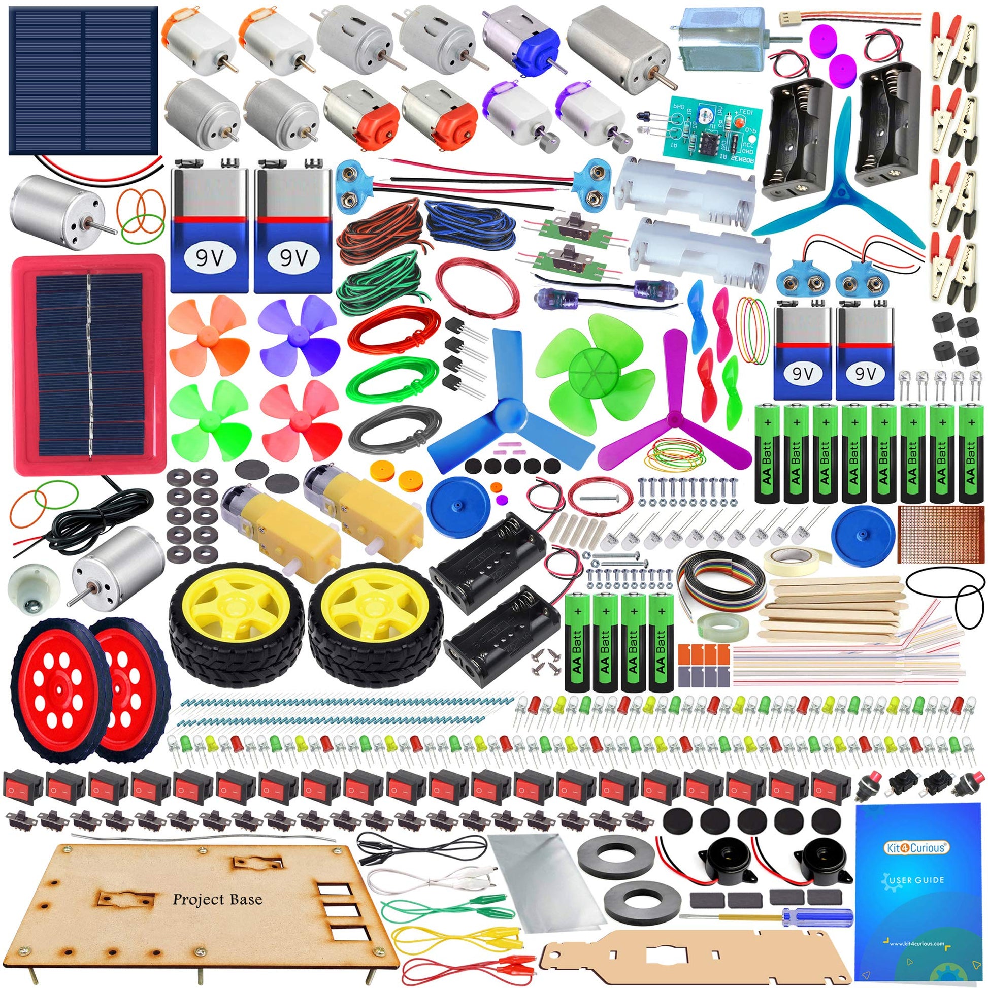 Kit4Curious Super Invention Science Lab Kit  Educational Learning Solar Electric Science Project Diy Stem Hobby Multipurpose Ki