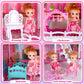 Seifar Doll House for Girls 8 Rooms Dollhouse with Dolls Figure  Puppies Furnitures  Accessories  Toddler Playhouse Gift for for 3 4 5 6 7 8 9 10 Year Old Girls