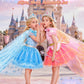 DUDUCOFU Princess Dress Up Clothes for Little Girls Toddlers, Princess Dress Up Shoes Set with Princess Cape Tutu Shoes Crown Wa