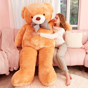 Ikasa Giant Teddy Bear Plush Toy Stuffed Animals (Brown, 70 Inches)