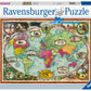 Ravensburger Bicycle Ride Around The World - 1000 Piece Jigsaw Puzzle For Adults | Unique Softclick Technology | Durable, Vibran
