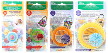 Bundle Of Four (4) Quick Yo-Yo Makers: Extra Small (Makes 3/4' Yo-Yos), Small (Makes 1.25' Yo-Yos), Large (Makes 1.75' Yo-Yos), And Extra Large (Makes 2-3/8' Yo-Yos)