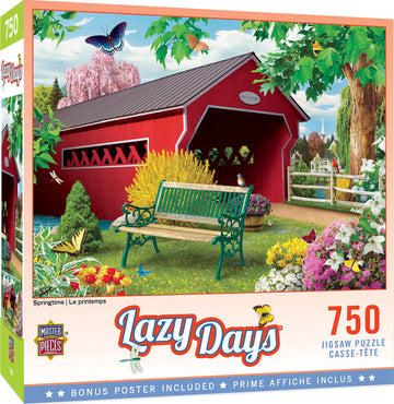 Masterpieces 750 Piece Jigsaw Puzzle For Adults, Family, Or Kids - Springtime - 18'X24'