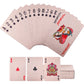 Joyoldelf Playing Cards, Plastic Rose Gold Playing Cards, Flexible Poker Cards / Waterproof Playing Cards With Box Great For Party, Game, Cardistry, Magic Trick Tool