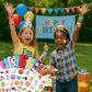 144PCS Party Favor Classroom Prizes For Kids - 72 Temporary Pre-Cut Tattoos & 72 Slap Bracelets - Fun Party Favors for Boys & Gi
