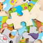 Synarry 6 Pack Wooden Jigsaw Puzzles For Kids Ages 2-5 Years Old, 9 Pieces Toddlers Animal Puzzles, Educational Preschool Learning Toys For Children Boys And Girls, Best Kids Puzzle Toys & Gifts