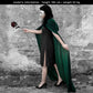 Halloween Costumes Kids Cosplay Long Cape Boys Girls Cloak Fancy Dress For Role Play (Dark Green, 100Cm / 39'')