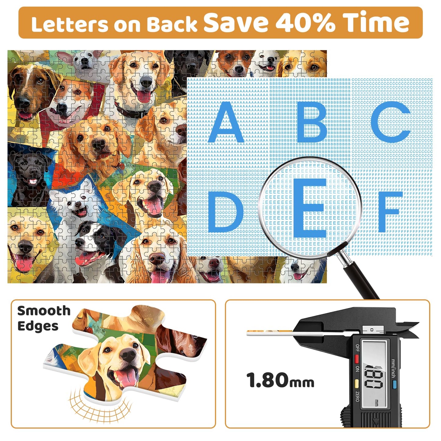 500 Piece Puzzles for mature-themeds  Jigsaw Puzzles 500 Pieces for mature-themeds Kids Senior Dog Puzzle mature-themed Puzzles 500 Pieces Jigsaw Puzzle Challenging Puzzle Game Family Activity Birthday Gift 20.5x15 in